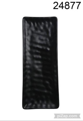 Imagen de BANDEJA MELAMINA RECTANGULAR NEGRO 28X11CM 7.25